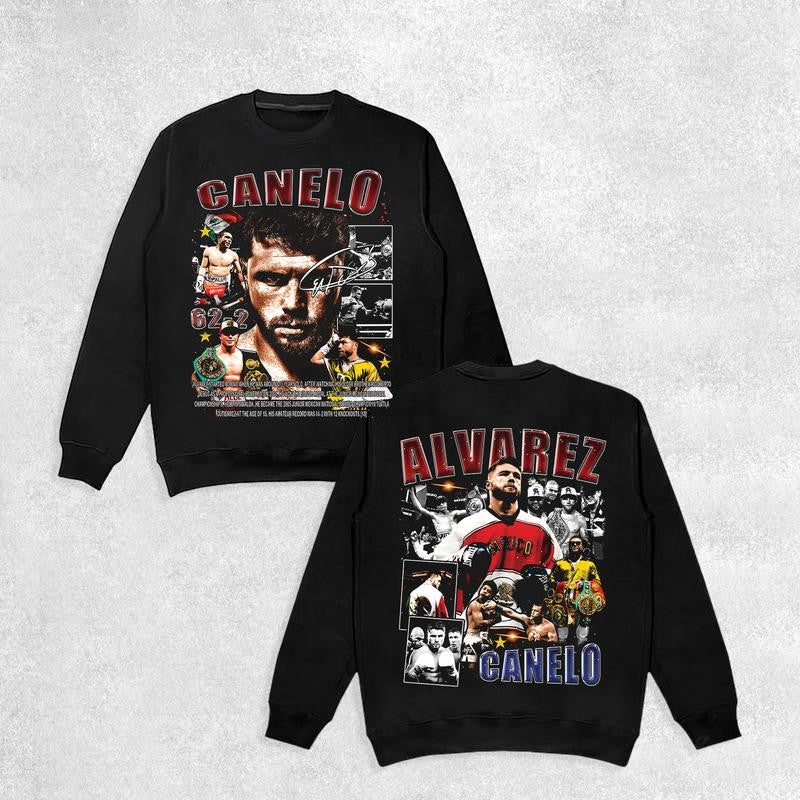 CANELO ALVAREZ TEE, Boxing T-shirt, Fighter Tee, Boxer Shirt, Sports Shirt, Vintage Boxing Tee, Graphic Boxing Champ T-Shirt