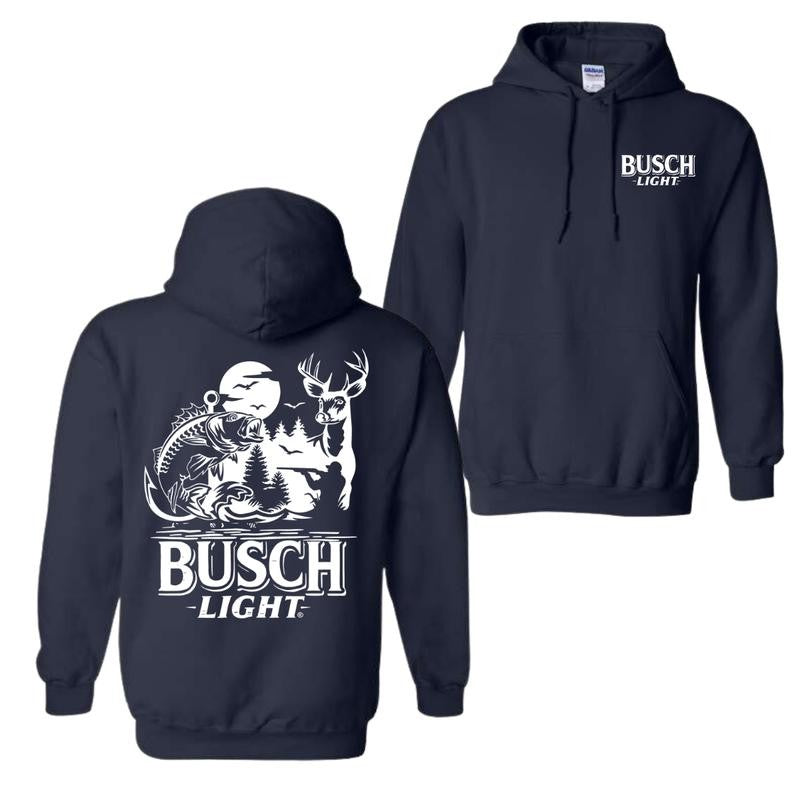 Busch Light Sand Hoodie - Hoodies For Country Boys, Hunting & Fishing Graphic, Outdoor Adventure Hoodie