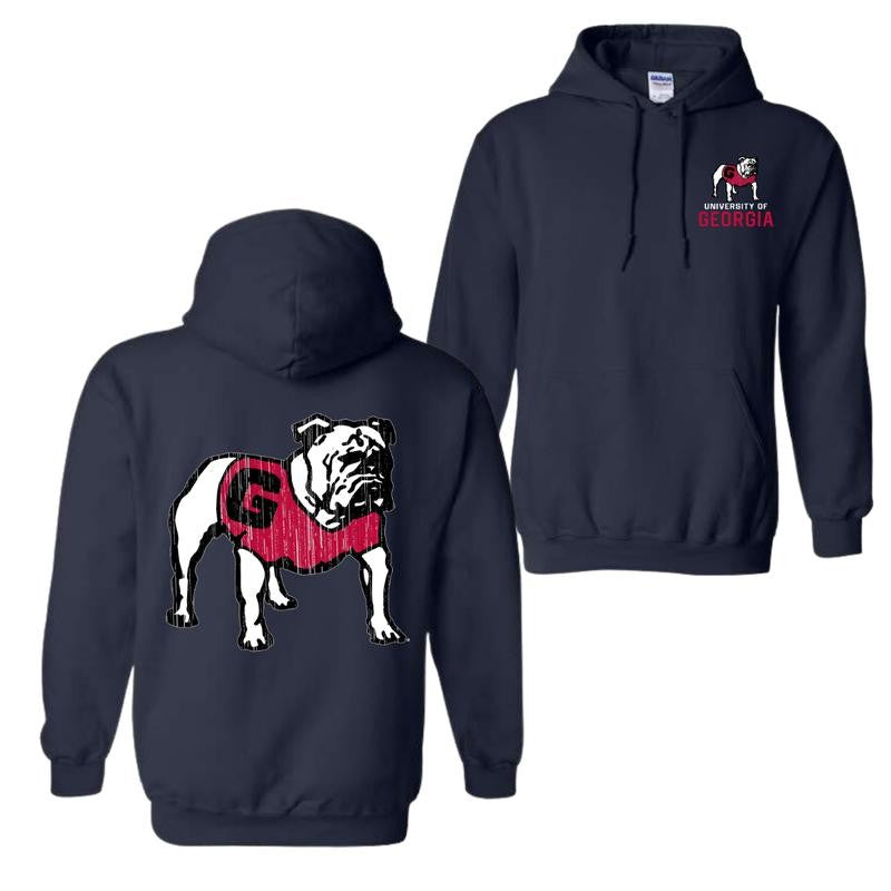 Georgia Bulldogs Vintage Logo Hoodie, Hoodies For Man And Women
