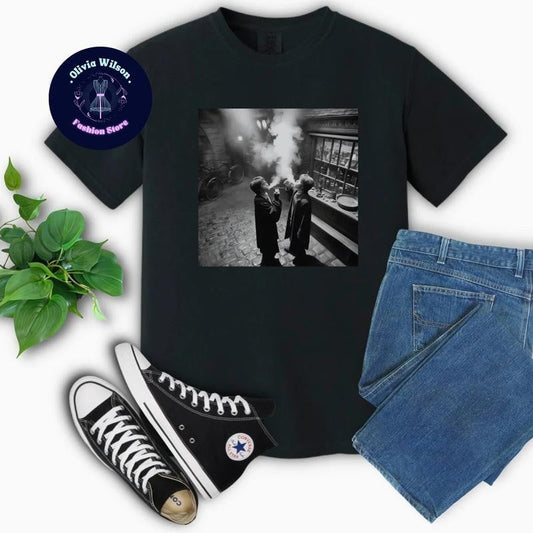 Harry and Ron Smoking in Diagon Alley Shirt, Potter Wizarding Fan Tee, Potterhead Christmas Birthday Gift, Potter Book Funny 90s Vintage Shirt