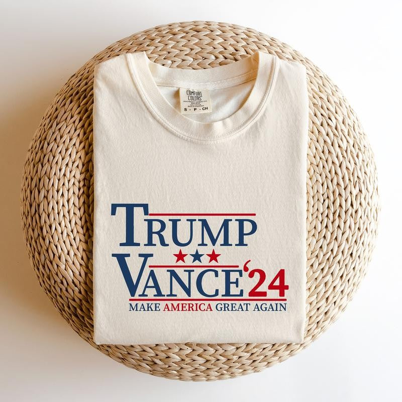 Trump Vance Shirt, President T-shirt, Matching Trump Supporter Tee, Unisex Political 2024 Shirt, Gift For Republican, Election 2024 Tee.