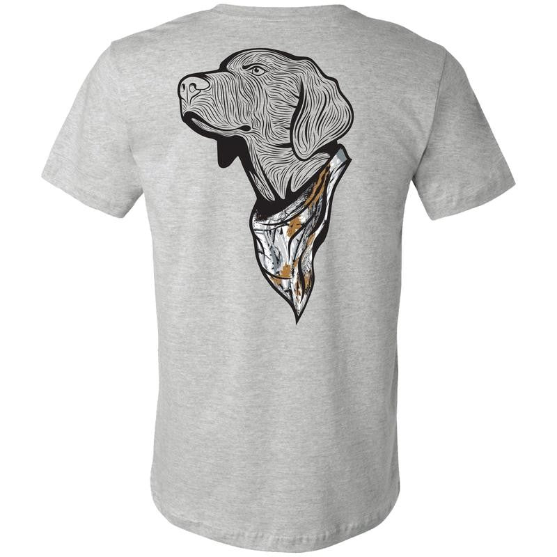 Hunting Dog Camo Bandana 2-sided T-shirt, Casual Graphic Round Neck T-shirt for Summer, Beer Party Summer Shirt, Fashion Top for Daily Wear, T shirt For Men And Women
