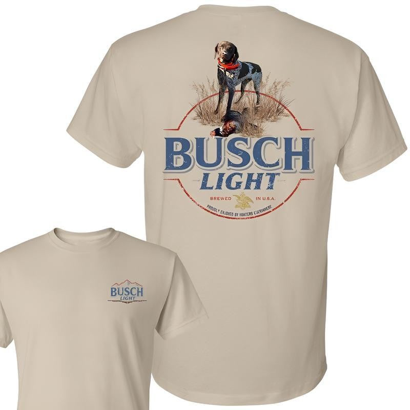 BUSCH LIGHT, BEER, Busch Light Hunting Shirt, Busch Light Tshirt Full Color For Men And Women, Casual Graphic Round Neck T-shirt for Summer, Fashion Men's Top for Daily Wear