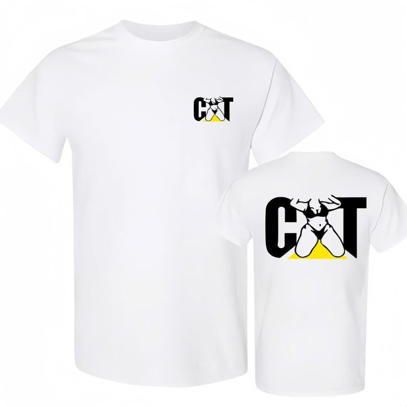 CAT With Woman 2 Side Hoodie Unisex Classic Fabric T-shirt/Hoodie, Vintage for Men and Women, Unisex Vintage Crewneck