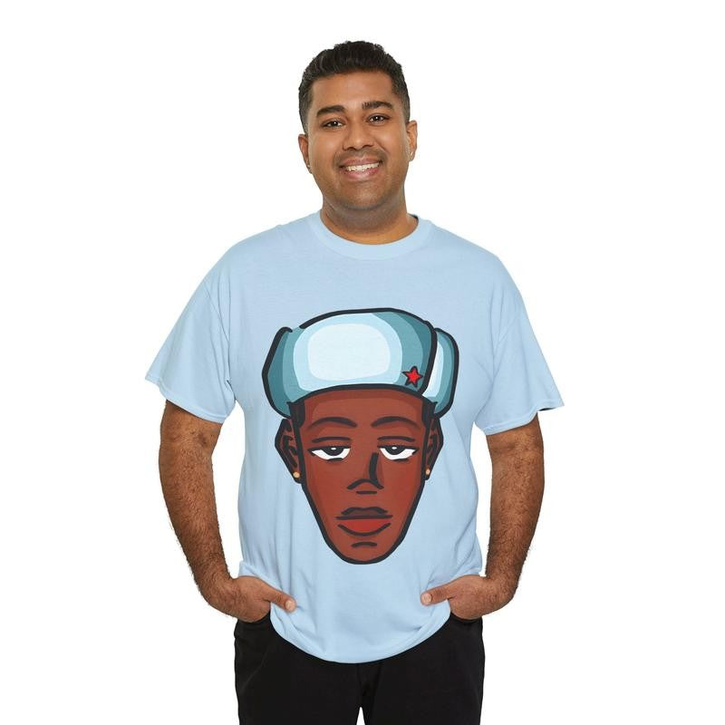 Tyler Vintage Animated Graphic Tee Casual Cotton Menswear Top Classic Smooth Underwear Man Tshirt Streetwear Crewneck Shortsleeve T-Shirt