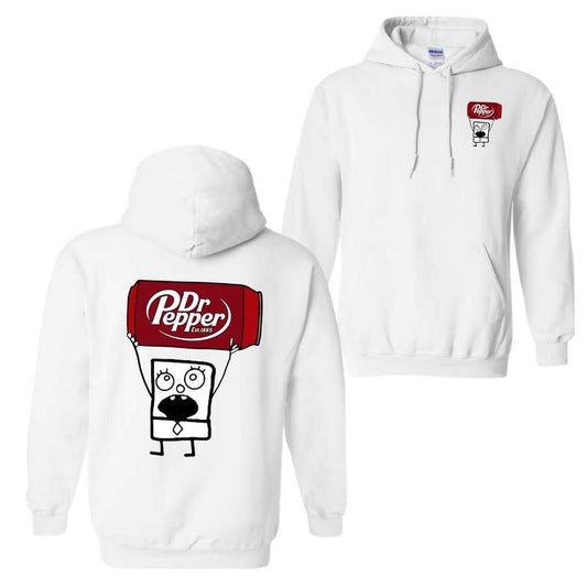 Dr Pepper Doodlebob Hoodie, Dr Pepper Shirt, Double Sided Graphic Printed Unisex Classic Comfort Cotton Shirts in all Sizes all Colors for Men and for Women172225739266_2M