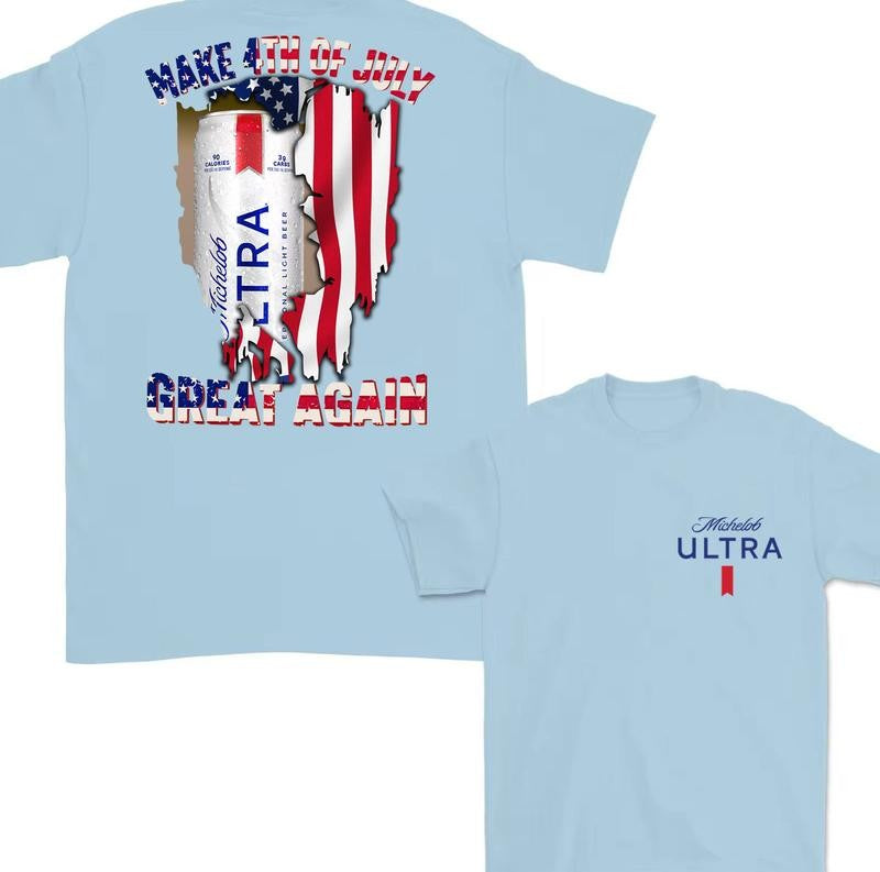 Michelob Ultra Make 4th of July America Great Again Shirt Unisex