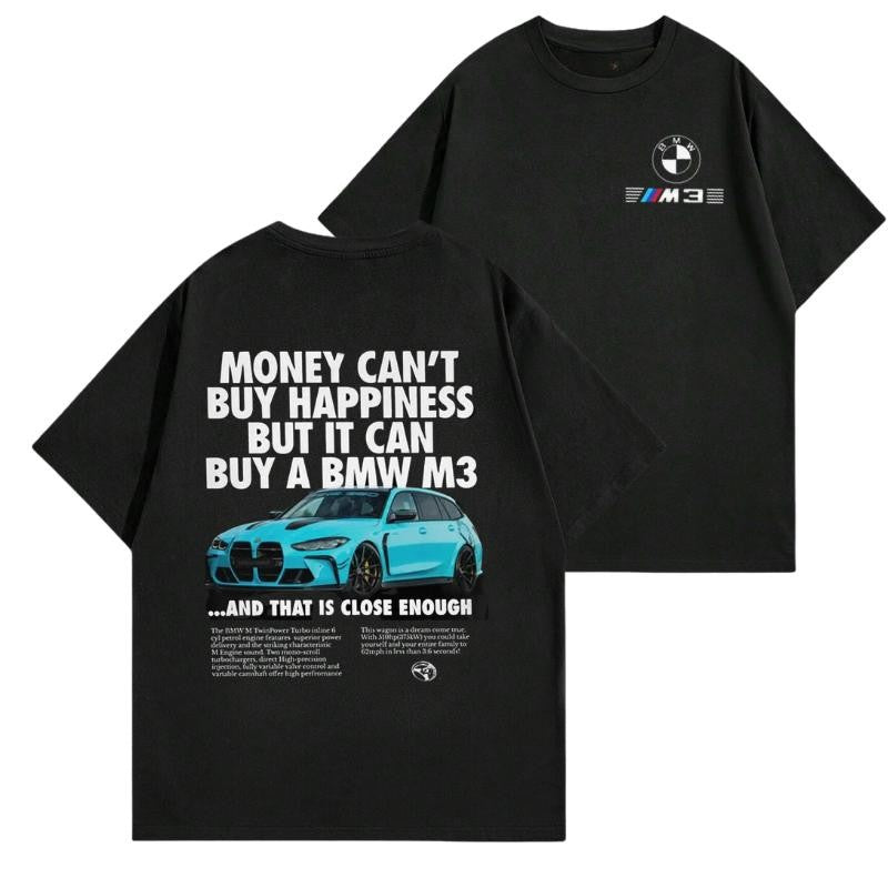 Money Can't Buy Happiness But It Can Buy A M3 Hoodie, T-Shirt, Sweatshirt For Men, Car Enthusiast Shirt, Car Clothing Classic Cotton graphic hoodies