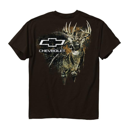 Buck Wear Men's Chevy-camo Fill Deer T-shirt, Trendy Fashion Available, Unisex Style Essentials, Cozy & Warm, Classic Cotton