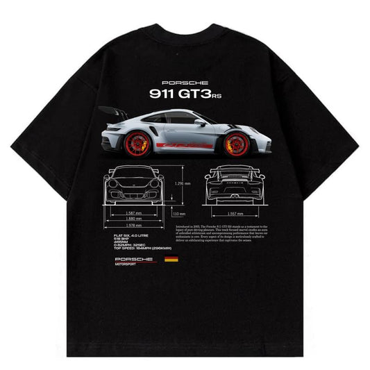 Porsche 911 GT3 RS T-Shirt, Unisex, Menswear, Street Racing Shirt, Car Shirt, Boyfriend Gift
