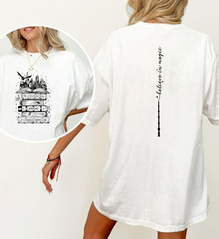 Vintage Wizard Castle Book Hogwarts Sweatshirt,  Harry Potter Shirt , Bookish Shirt