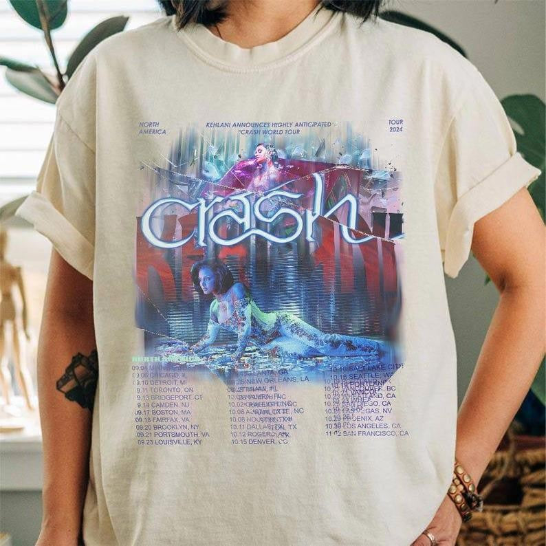 K' Retro 90s Music Shirt, Vintage Crsh Wrld Tur Gift Unisex Shirt