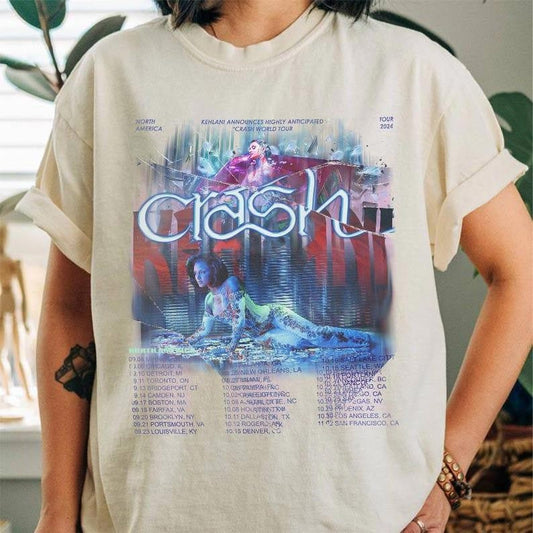 K' Retro 90s Music Shirt, Vintage Crsh Wrld Tur Gift Unisex Shirt