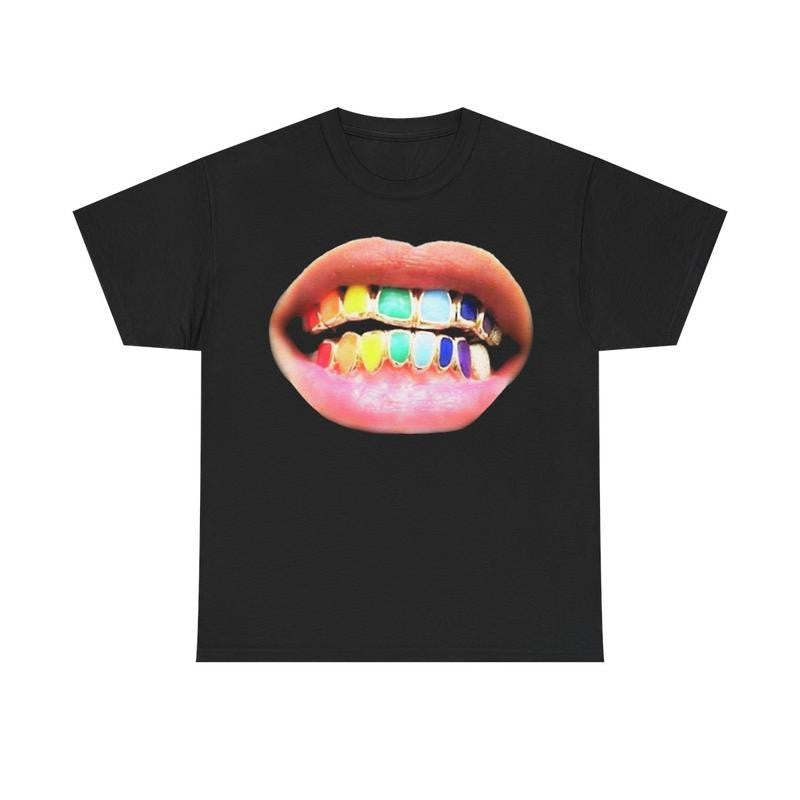 Vintage Rainbow Grill Lover Graphic T-Shirt