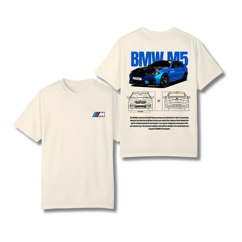 BMW M5 Unisex Tshirt, BMW Seri Hoodie, M5 Blue Series Tee, Car Enthusiast Shirt, Car Clothing