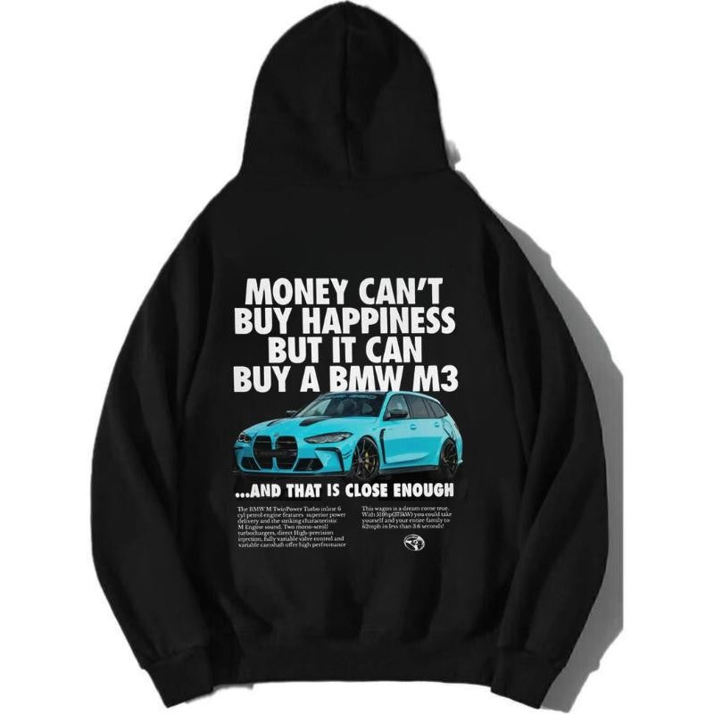 Money Can't Buy Happiness But It Can Buy A M3 Hoodie, T-Shirt, Sweatshirt For Men, Car Enthusiast Shirt, Car Clothing Classic Cotton graphic hoodies