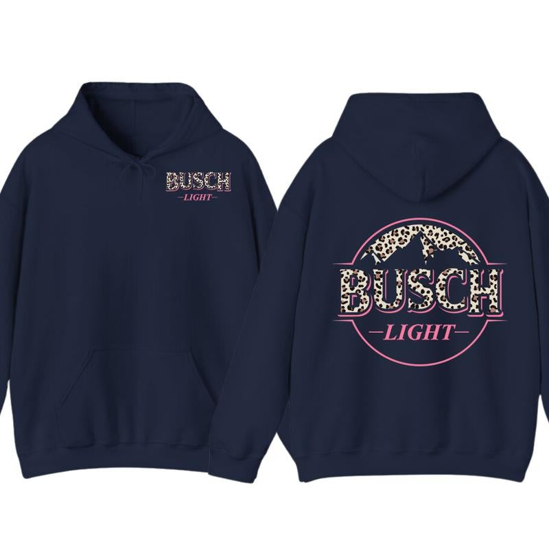 Busch Light Leopart Logo Hoodie and T-shirt, 2 side - Busch Light Hoodie, Unisex Appeal, Every Color Available, For Men & For Women Hoodie
