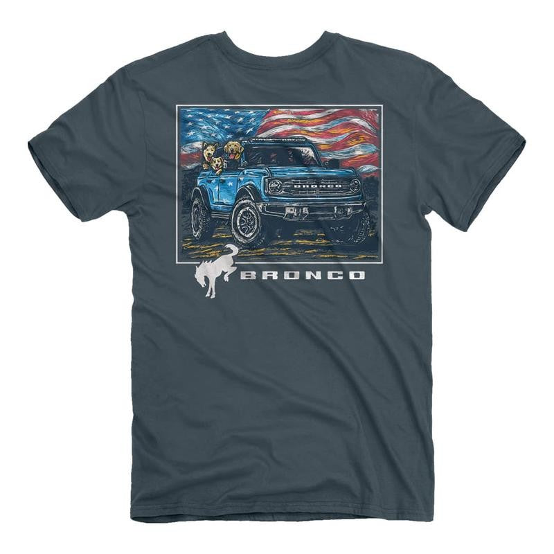 Ford Bronco - Usa Dogs T-shirt, Find Your Unique Style, Bold & Bright Graphics, Cross-gender Fashion, Classic Cotton, Menswear Top, Unisex
