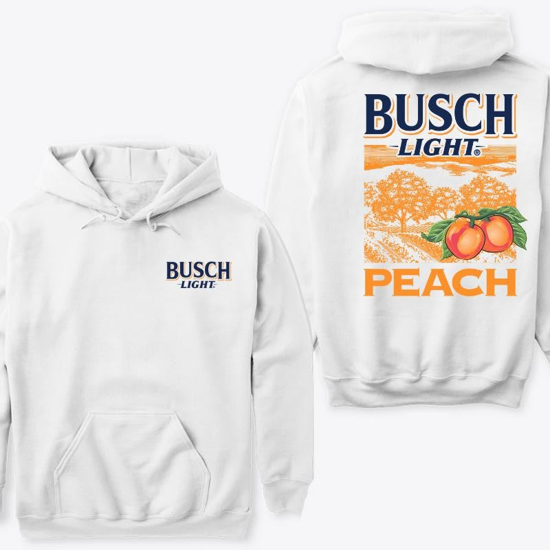 BUSCH LIGHT, BEER, Peach Scenic HOODIE, For Men, For Women, Casual Graphic, Fashion Men's Top for Daily Wear