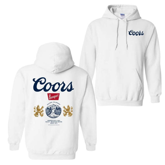 Coors Banquet Beer Golden Colorado Vintage Hoodie, 2 Sided Unisex Hoodie, For Men And Women