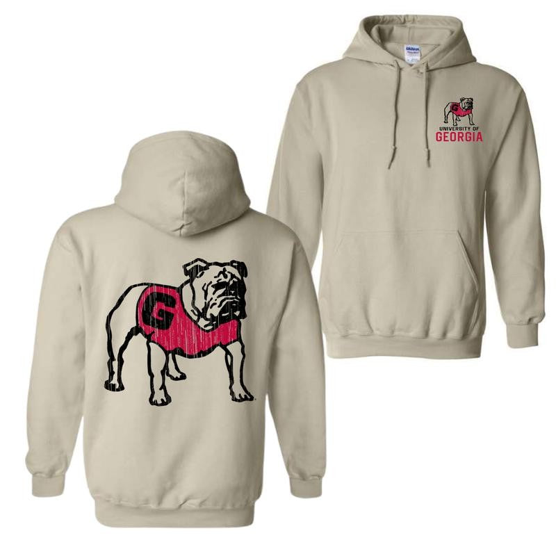 Georgia Bulldogs Vintage Logo Hoodie, Hoodies For Man And Women