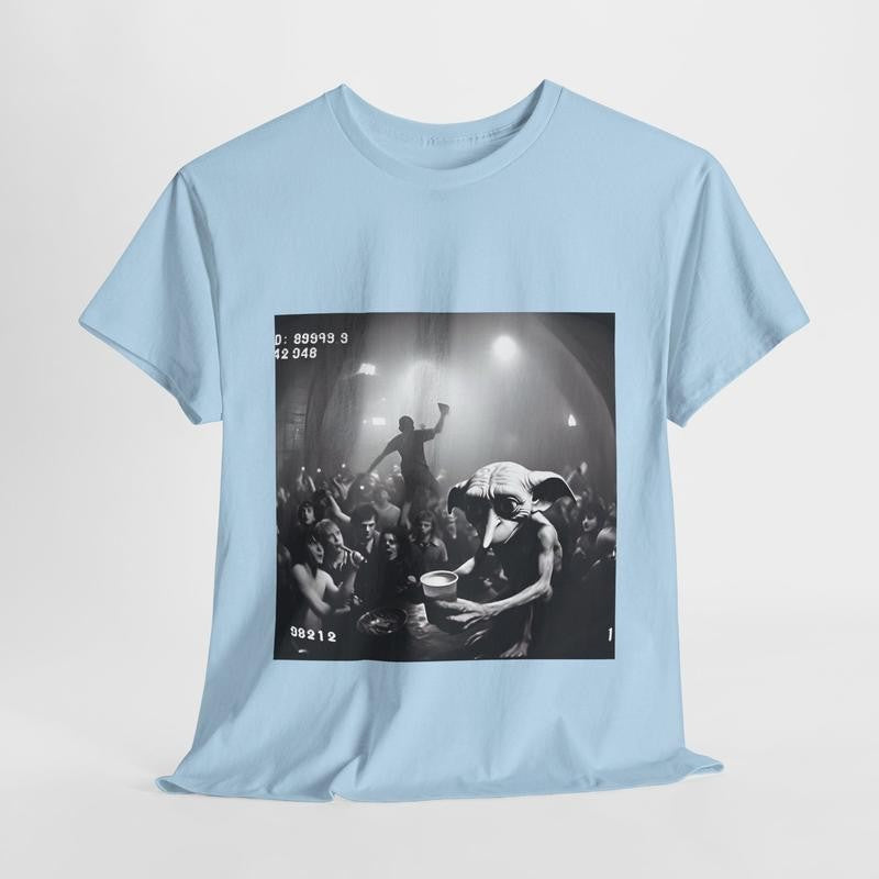 Dobby the Rave Elf Unisex Gildan Cotton T Shirt - Humorous Hogwarts Print Graphic Tee