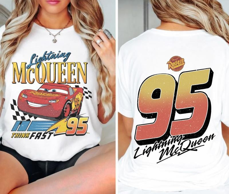 Vintage Lightning Mcqueen Shirt, 95 Lightning Mcqueen Shirt, Radiator Springs Tee, Rusteze Cars Shirt, WDW Family Vacation Shirts, Unisex