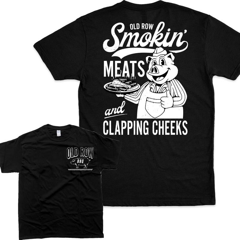 [Sale Up To 60%] Old Row The Smokin' Meats Graphic 2 Sides T-Shirt, Graphic T-Shirt, Vintage Style, Retro Outfit, For Men, For Women
