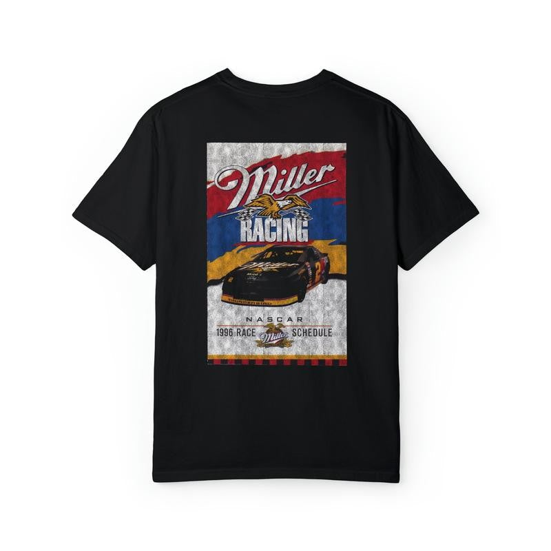 Nascar Miller Lite / Gildan T-shirt, Car Enthusiast Shirt, Car Clothing, Unisex, Vintage car shirt Cotton Fit