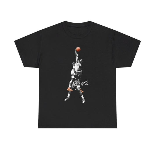 Vintage Basketball Tee Casual Cotton Menswear Top Graphics Underwear Man Tshirt Streetwear