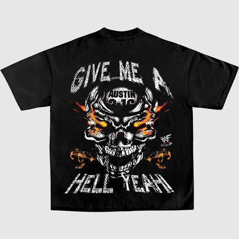 STONE COLD-TEXAS RATTLESNAKE TEE, Wrestling Graphic Tee, WWE Tee, Sports T-shirt, Athlete Shirt, Wrestling Gift Streetwear Crewneck Clothing