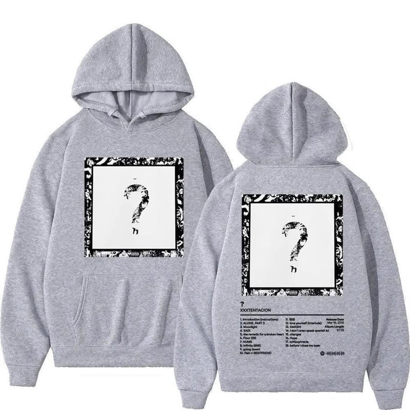 Xxxtentacion Unisex Blend Hoodie, High Quality Cotton And Polyester Frabic Crewneck Menswear