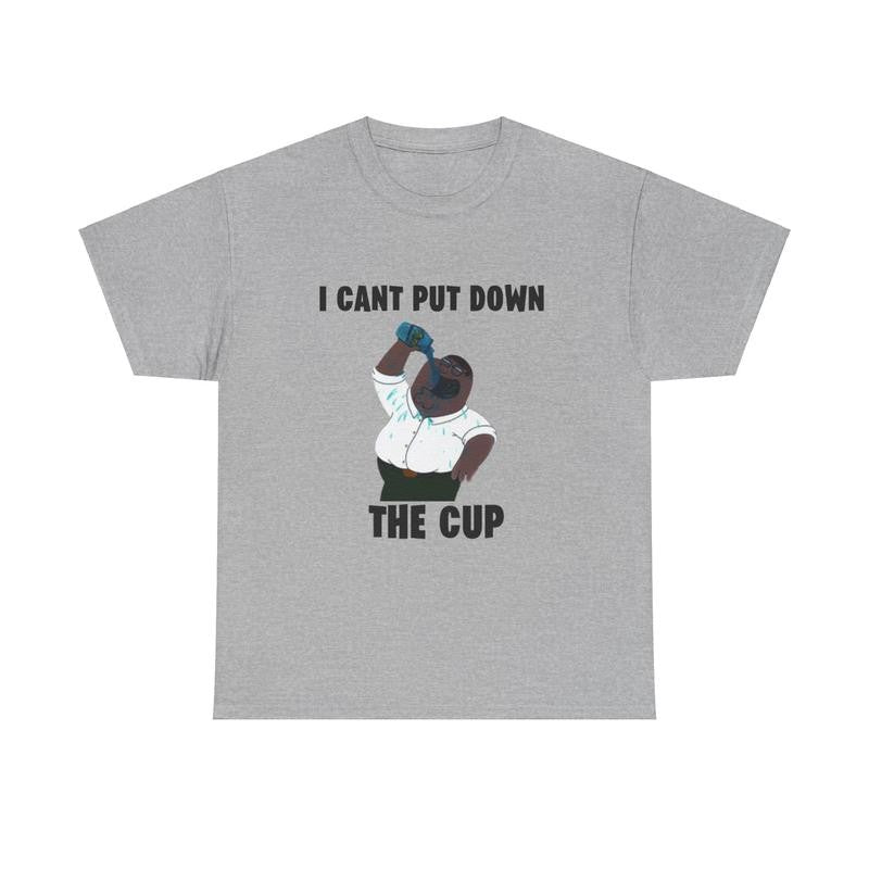 Cant Put Down The Cup T-shirt - Peter Griffin-  Funny Shirt, Meme Shirt, Trendy shirt, Family Guy Cotton Classic Menswear Tee