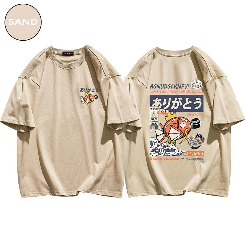 Magikarp - Pokemon Anime Oversized T-shirt 4 Anime Sweatshirt, Manga Lover Tee, Anime Hoodie, Gift for Anime Manga Fan Crewneck Clothing anime lover