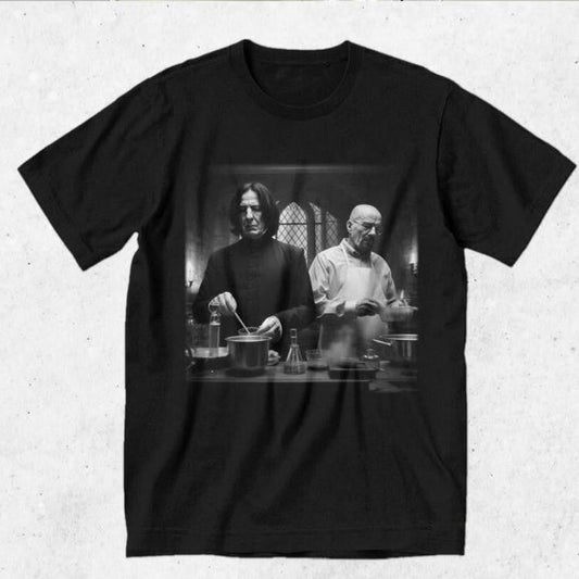 Harry Severus Snape and Walter Potter Vintages Shirt, Potter Meme Shirt, Wizard House Hogwarts Shirt, Unisex Casual Graphic Tee Gift For Potter Fan Men and Women All Sizes All Colors