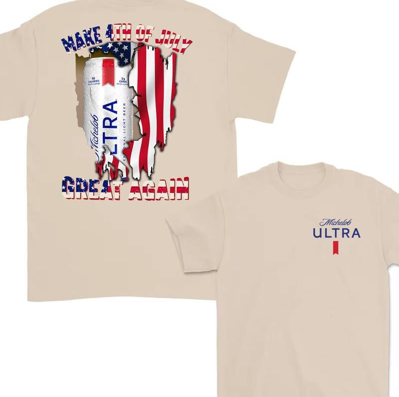 Michelob Ultra Make 4th of July America Great Again Shirt Unisex