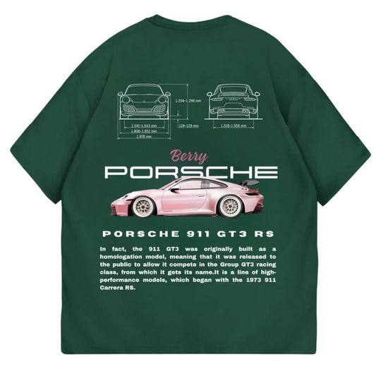Porsche 911 GT3 RS Pink Bery II T-Shirt, Unisex, Menswear, Street Racing Shirt, Car Shirt, Boyfriend Gift