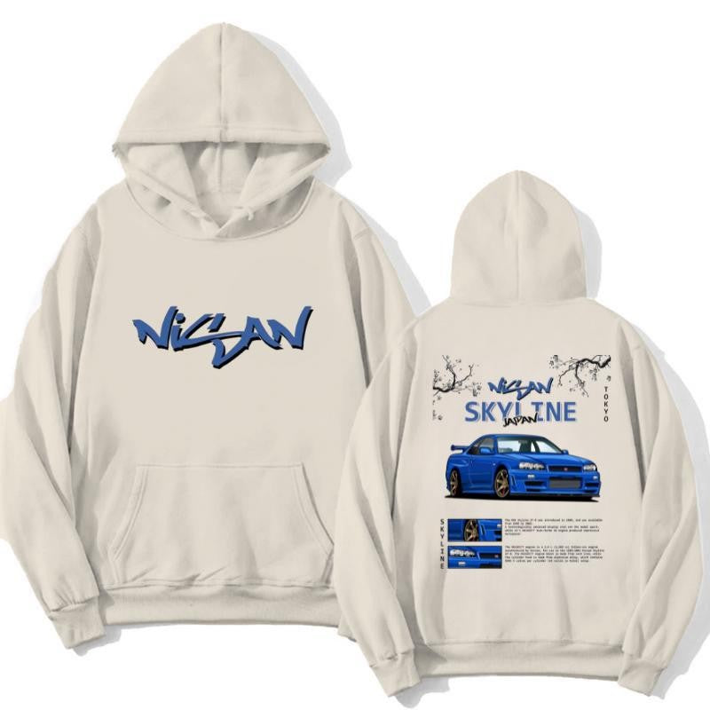 Nissan Skyline 2 side T-shirt, Hoodie, Sweater, Shirt For Men, for Women, Car Enthusiast Shirt, Car Clothing Classic Cotton graphic hoodies