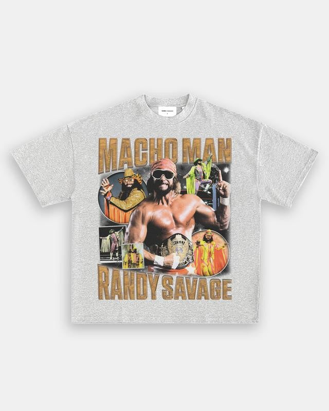MACHO MAN TEE, Wrestling Graphic Tee, Sports T-shirt, Athlete Shirt, Wrestling Gift, Fitness Tee Crewneck Clothing Cotton Menswear