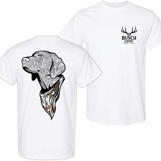 Busch Light Hunting Dog Camo Bandana Double Sided T-Shirt, Gifts for Him, Unisex T-shirt, Colorful, For Him, For Her, Top Trending