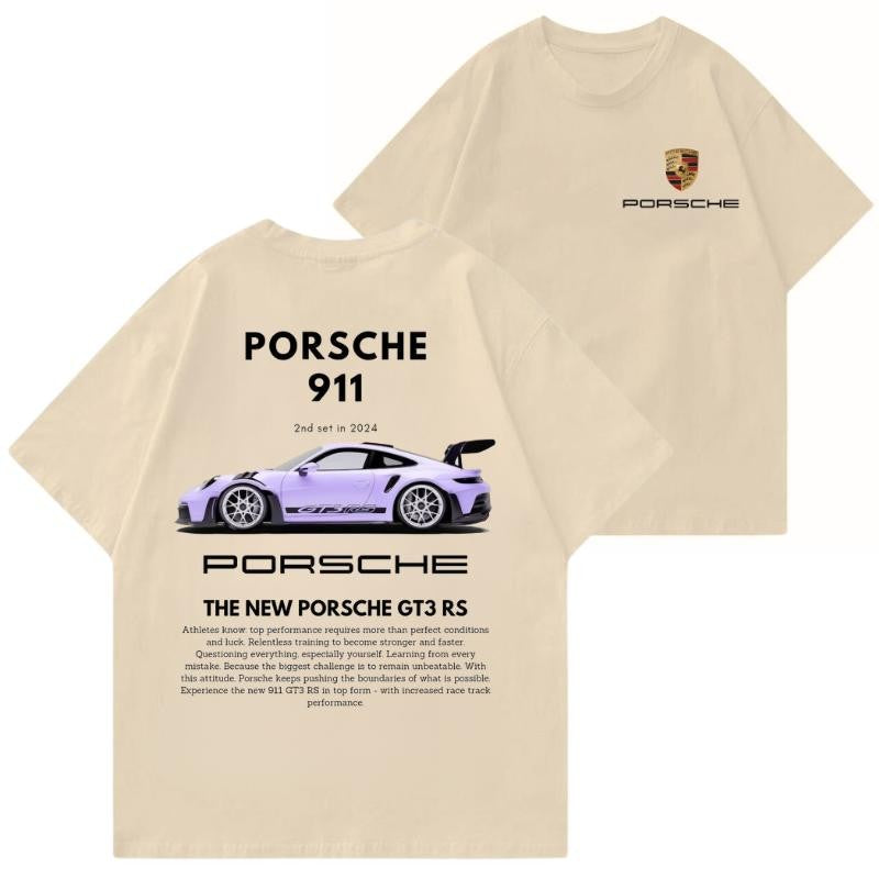 New Porsche 911 GT3 RS 2 side T-shirt, Hoodie, Sweater, Shirt For Men, for Women, Car Enthusiast Shirt, Car Clothing Classic Cotton graphic hoodies