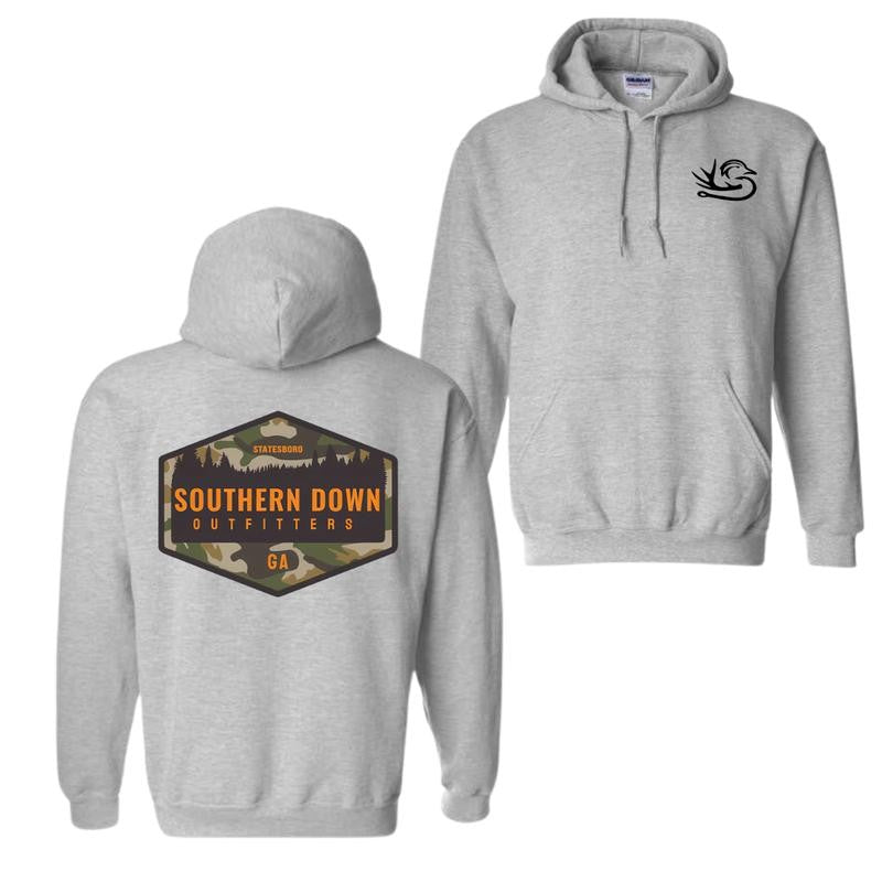 Southern Down Outfitters Camo Logo Hoodie, T-Shirt, Unisex Outfit For Men For Women