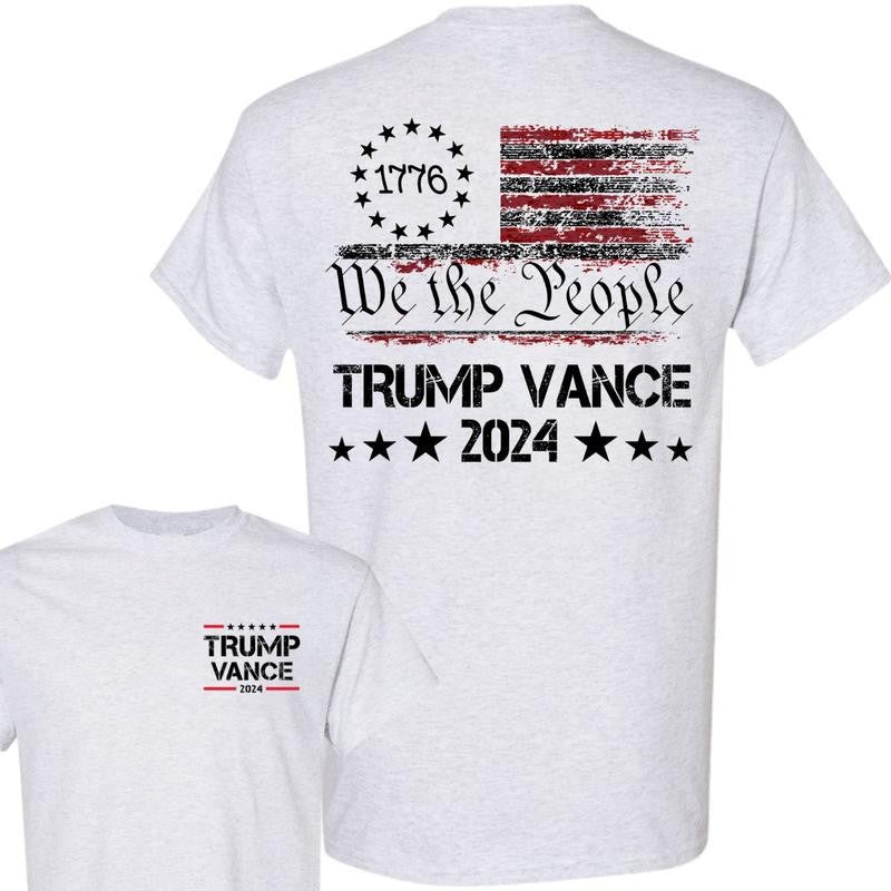 We The People Trump Vance 2024 Unisex T-Shirt, Trump Vance 2024 Shirt, MAGA Trump, Make America Great Again,  Trump Supporter Election Cotton Tee, Full Colors, For Men, For Women