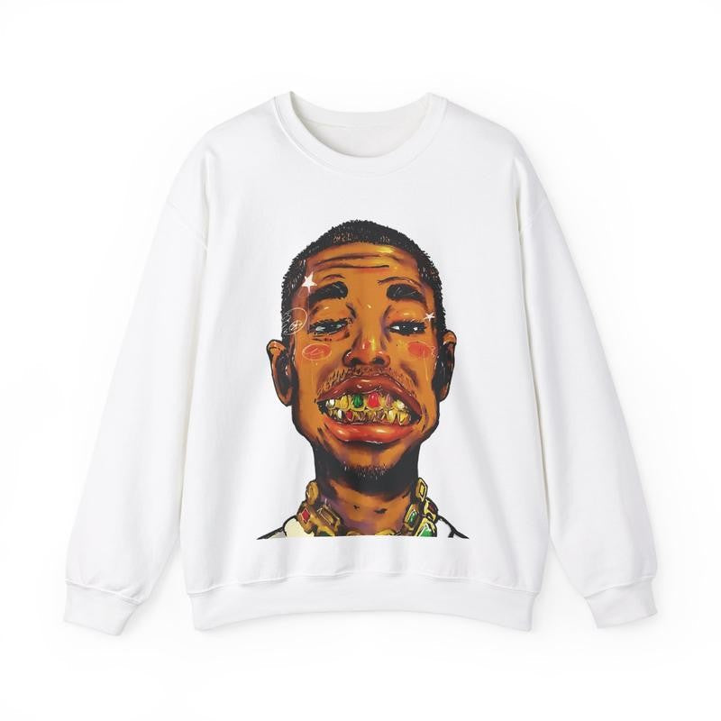 Hiphop Inspired Heavy Blend Vintage Styled Sweater Casual Streetwear 90s Vintage Retro Outerwear Crewneck Classic Cotton Menswear Sweatshirt Comfy