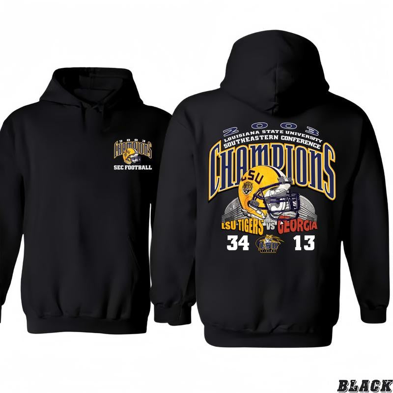 LSU Champions LSU Tiger vs Georgis Tee Vintage T-shirt/Hoodie Vintage Style Unisex T-shirt/Hoodie, Vintage for Men and Women