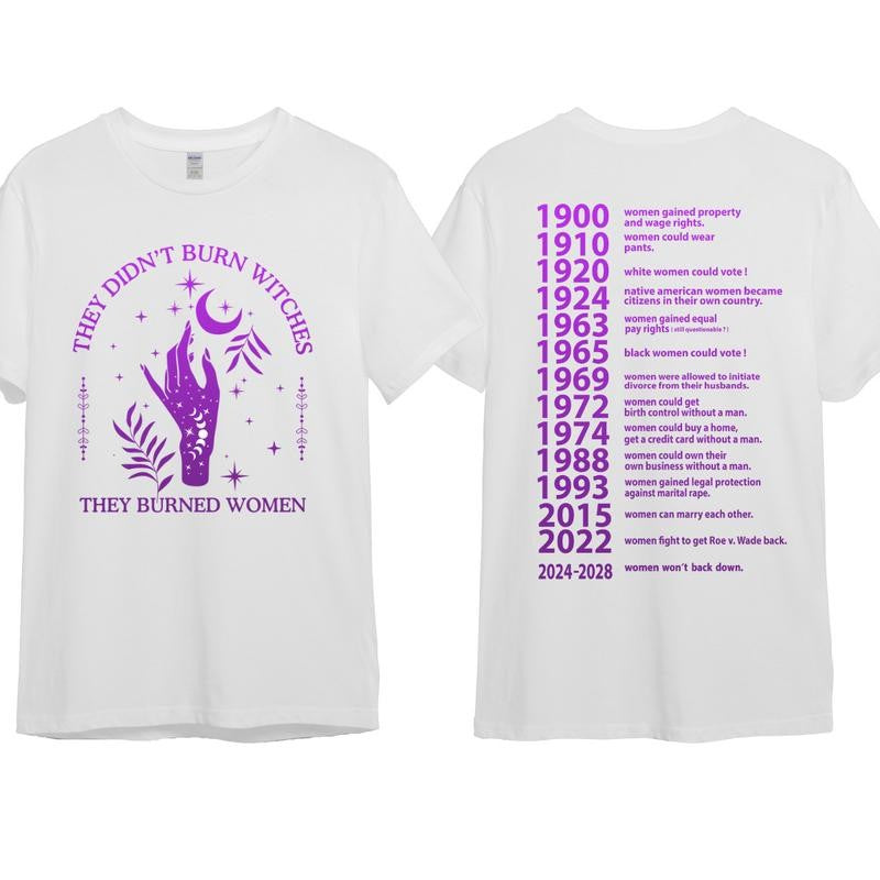 Feminist Shirt 2024-2028 Women Wont Back Down T-Shirt/ Hoodie, Shirt Man woman, Vintage Shirt, Fan Gift Cotton