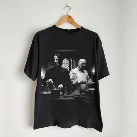 Severus Snape And Walter White In Drug Laboratory Cooking Shirt, Funny Meme Shirt, Movie Lovers Shirt, Vintage Style Shirt, Harry Potter Unisex cotton Tshirt, Sweatshirt, Hoodie, Gift for woman, Gift for man