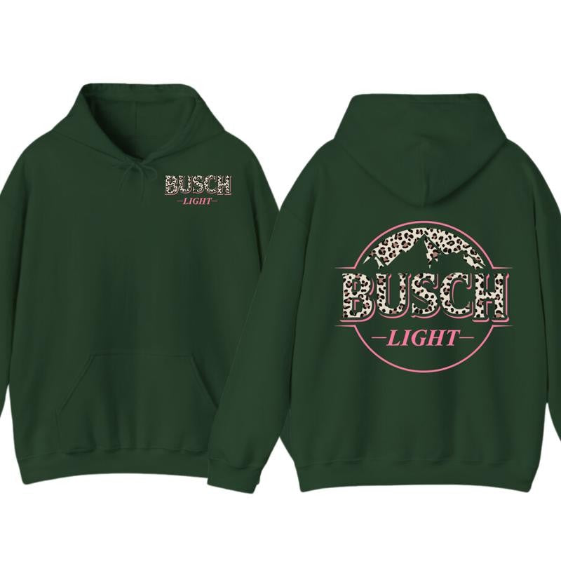 Busch Light Leopart Logo Hoodie and T-shirt, 2 side - Busch Light Hoodie, Unisex Appeal, Every Color Available, For Men & For Women Hoodie