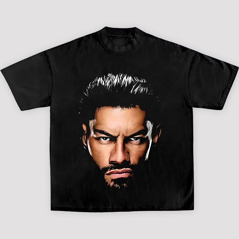 ROMAN REIGNS TEE, Wrestling Graphic Tee, WWE Tee, Sports T-shirt, Athlete Shirt, Wrestling Gift Streetwear Crewneck Clothing