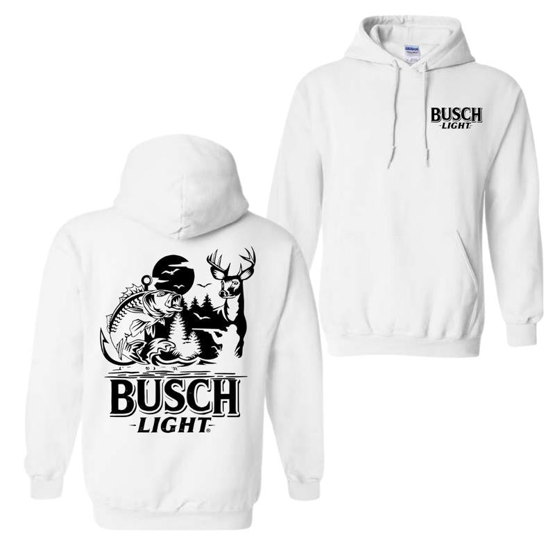 Busch Light Sand Hoodie - Hoodies For Country Boys, Hunting & Fishing Graphic, Outdoor Adventure Hoodie